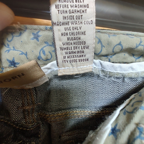 Ruff Hewn Women's Flare Wide Leg Jeans with Classic Style, Button Pockets - Picture 9 of 12